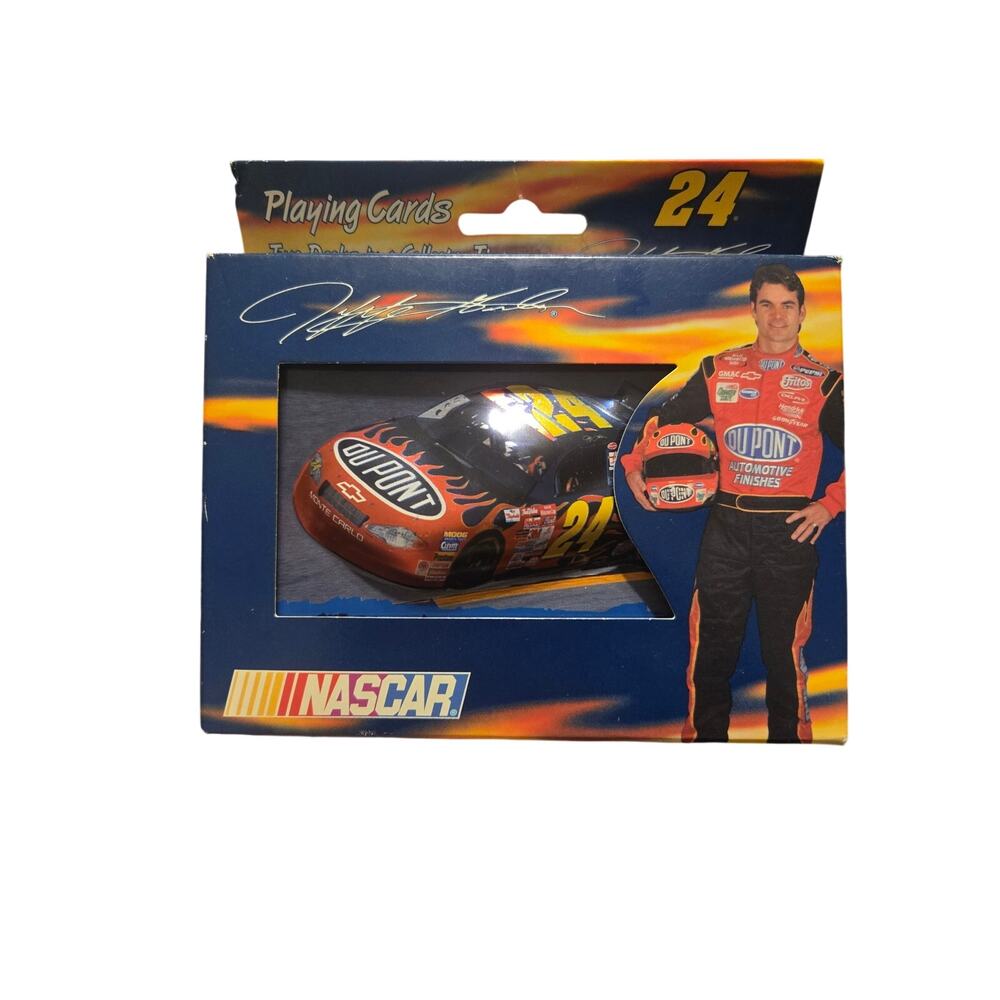 Jeff Gordon #24 NASCAR 2001 Playing Cards Two Deck Collector Tin